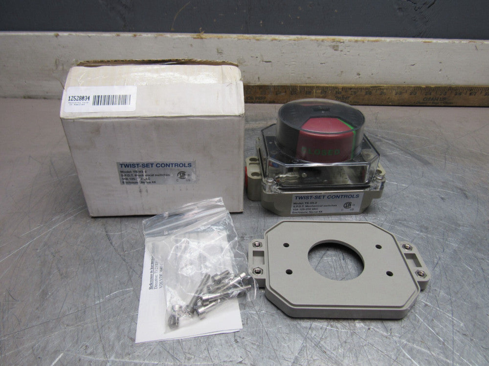 TWIST-SET CONTROLS MODEL TS-V3-2 VALVE CONTROLLER 10A 125-250VAC NEW IN BOX!!M/O
