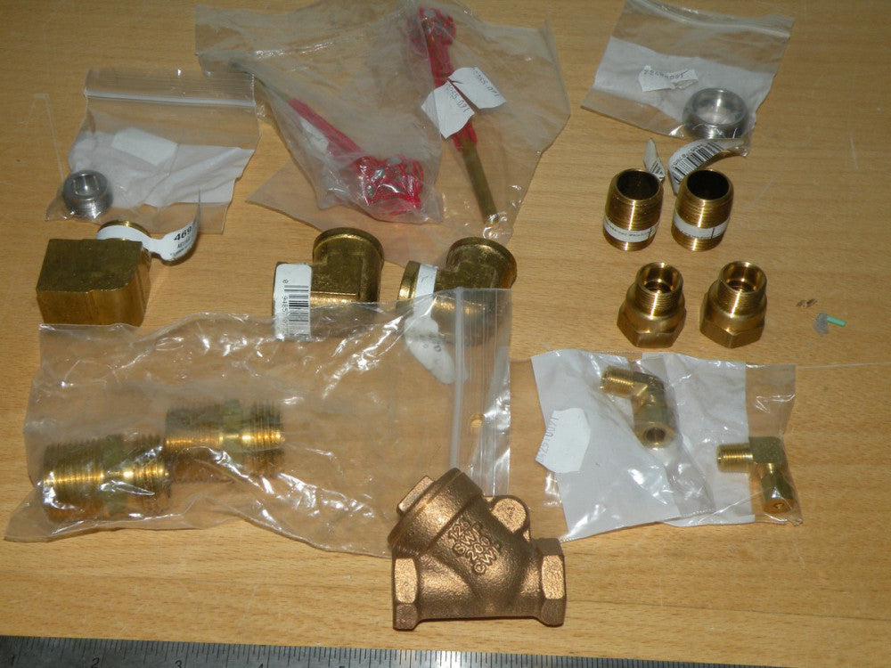 Assorted New Fittings, Mostly Parker 46971 42070 46976 Check Valve, etc.