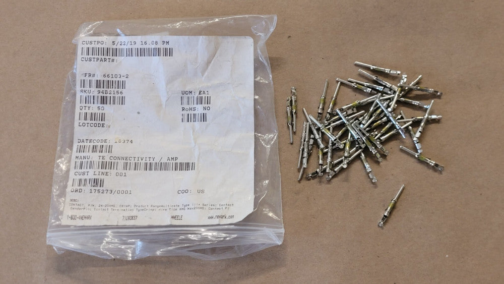 Lot Of 46 AMP / TE 66103-2 Power Contact Pins