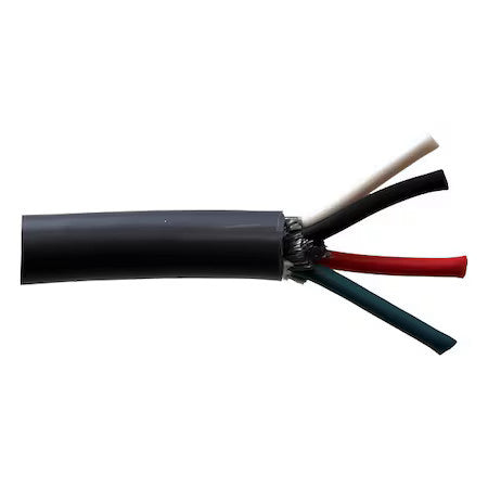 Zoro Select Wxp-4Bt-1804-09-25 Portable Cord, Sjtow, 18 Awg, 4 C, Gray, Pvc,