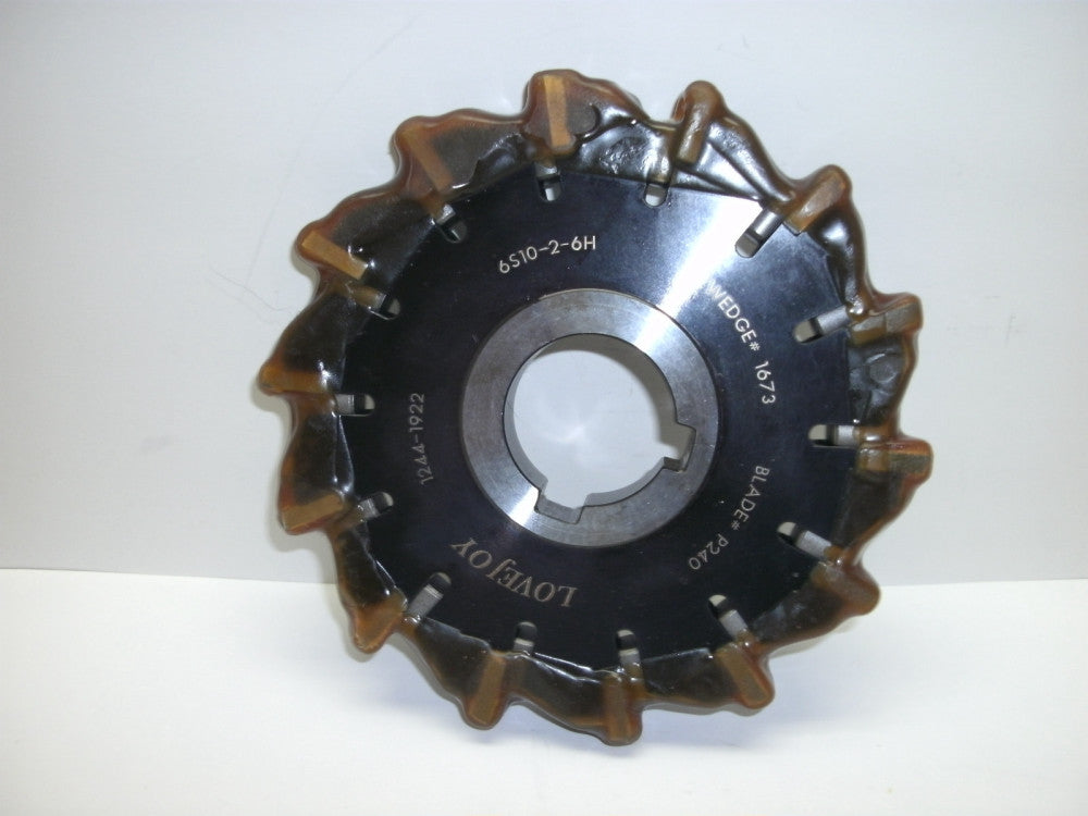 LOVEJOY 6S10-2-6H SLOTTING CUTTERS 6" DIAMETER 1-1/2" BORE WEDGE 1673 NEW NO BOX