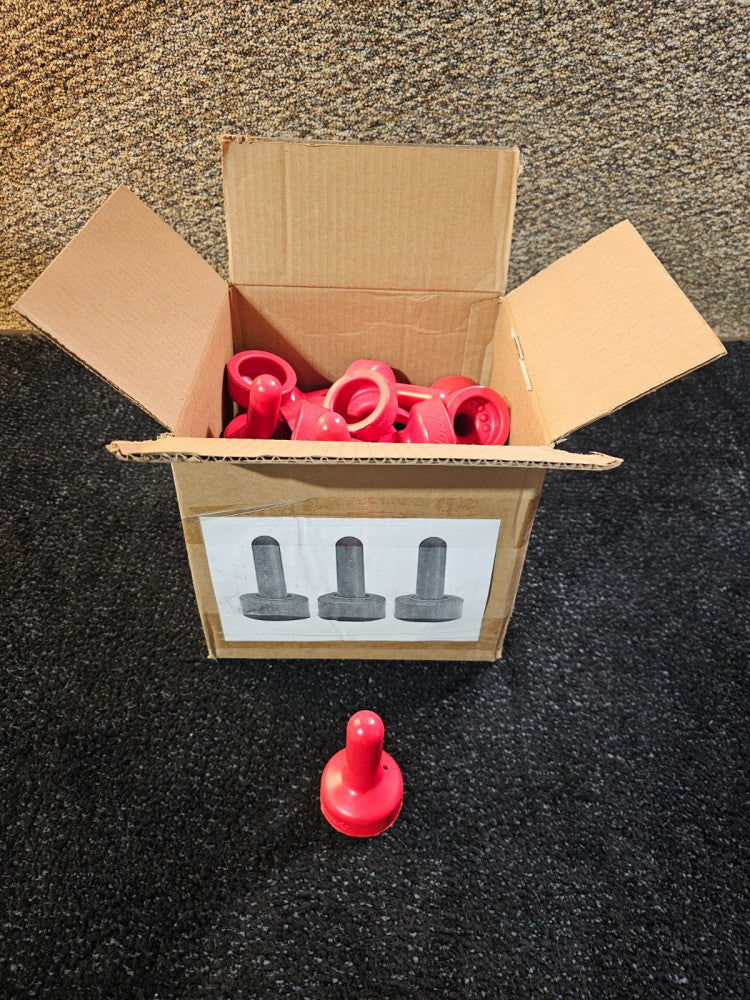 (QTY 48) Merricks 45-0601 Calf Nurser Snap On Red Bottle Nipple, Heavy Duty