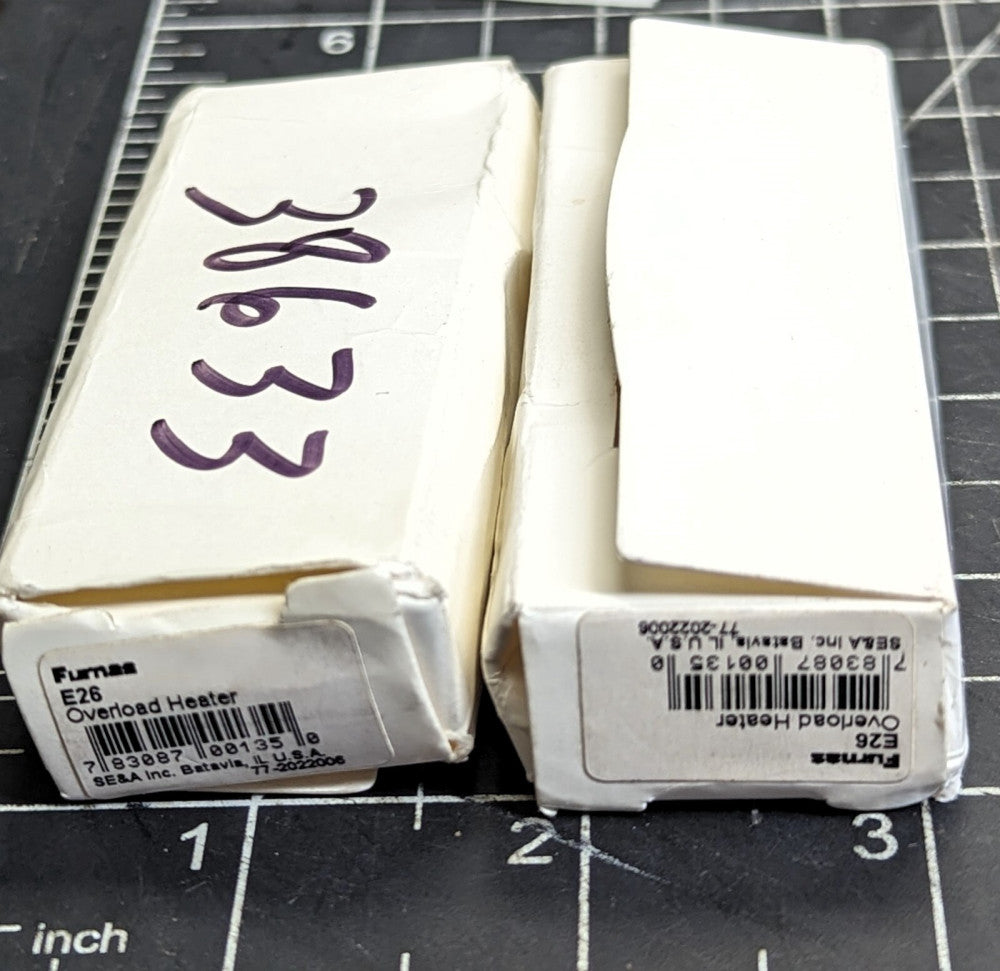 (LOT OF 2) FURNAS/SIEMENS E26 OVERLOAD HEATER [OF22]