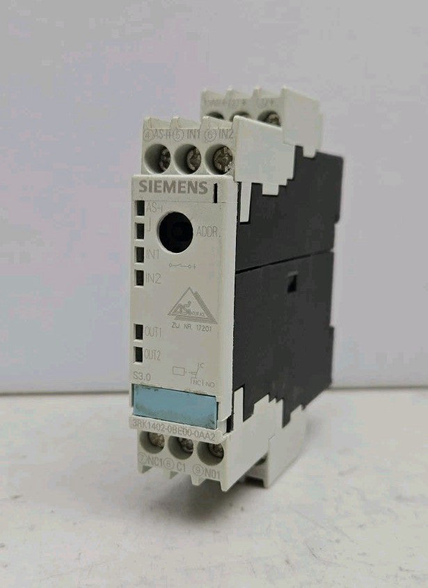 Siemens 3RK1402-0BE00-0AA2 AS-i  Slimline Module 230V 3RK14020BE000AA2 