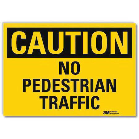 Lyle U4-1543-Rd_14X10 Safety Sign, 10 In H, 14 In W, Plastic, Horizontal