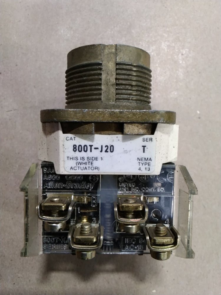 Allen-Bradley 800T-J20 Series T 30mm Knob Selector Switch Housing Only 