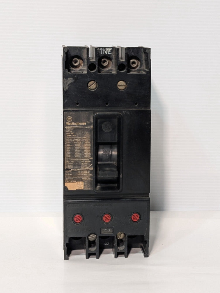 Westinghouse KB3250F Circuit Breaker 250 Amp 3 Pole 600V KB Frame