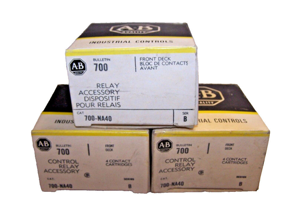 3) ALLEN BRADLEY 700-NA40 FRONT DECK ASSEMBLY  LOT OF 3
