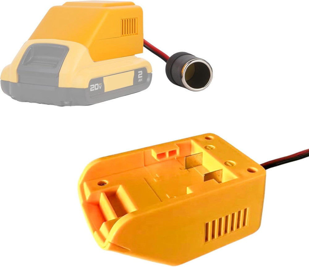 Adapter for Dewalt 20V Battery - 20V to 12V Step down Converter with Cigarette L