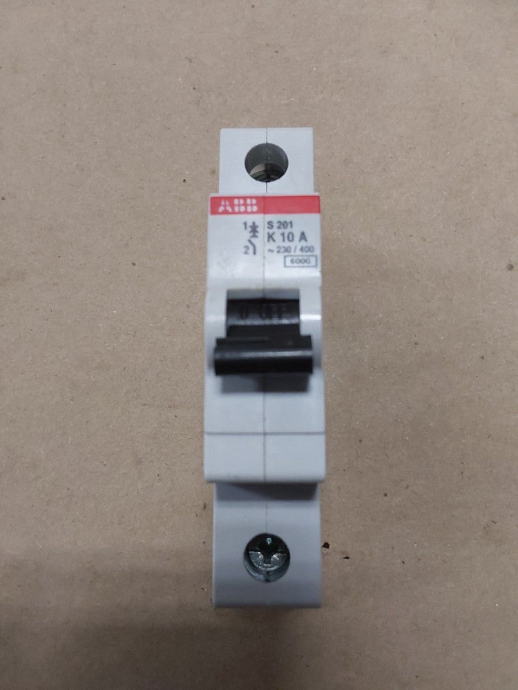 ABB Circuit Breaker S 201 K 10 A. ~230/400 6000 S201- K10 2CD S251 001 R0427