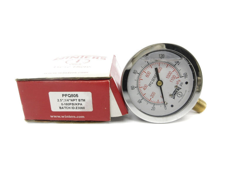 WINTERS PFQ805 0-60PSI 2.5" NSMP