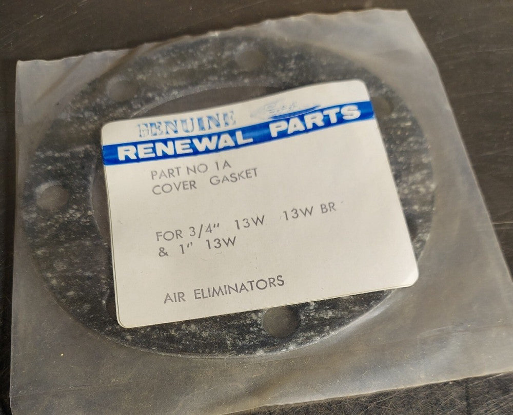 Spirax Sarco P/N 1A Cover Gasket for 3/4" 13W, 13W BR & 1" 13W. Air Eliminators