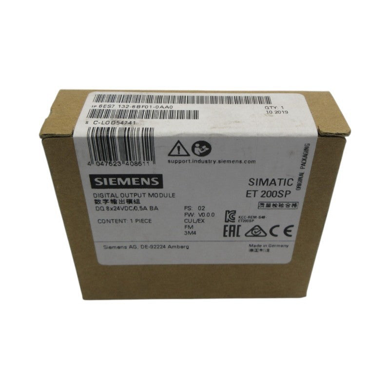 SIEMENS 6ES7132-6BF01-0AA0 24VDC 0.5A NSFS