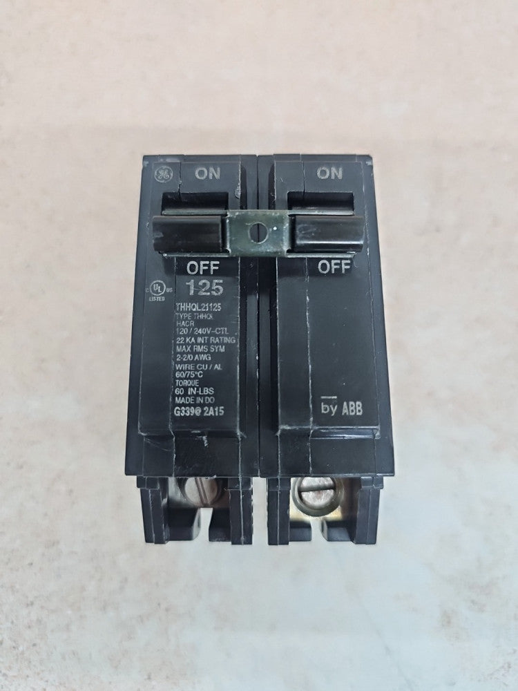 THHQL21125 2-Pole 125-Amp Circuit Breaker, 22KA NNT NTO