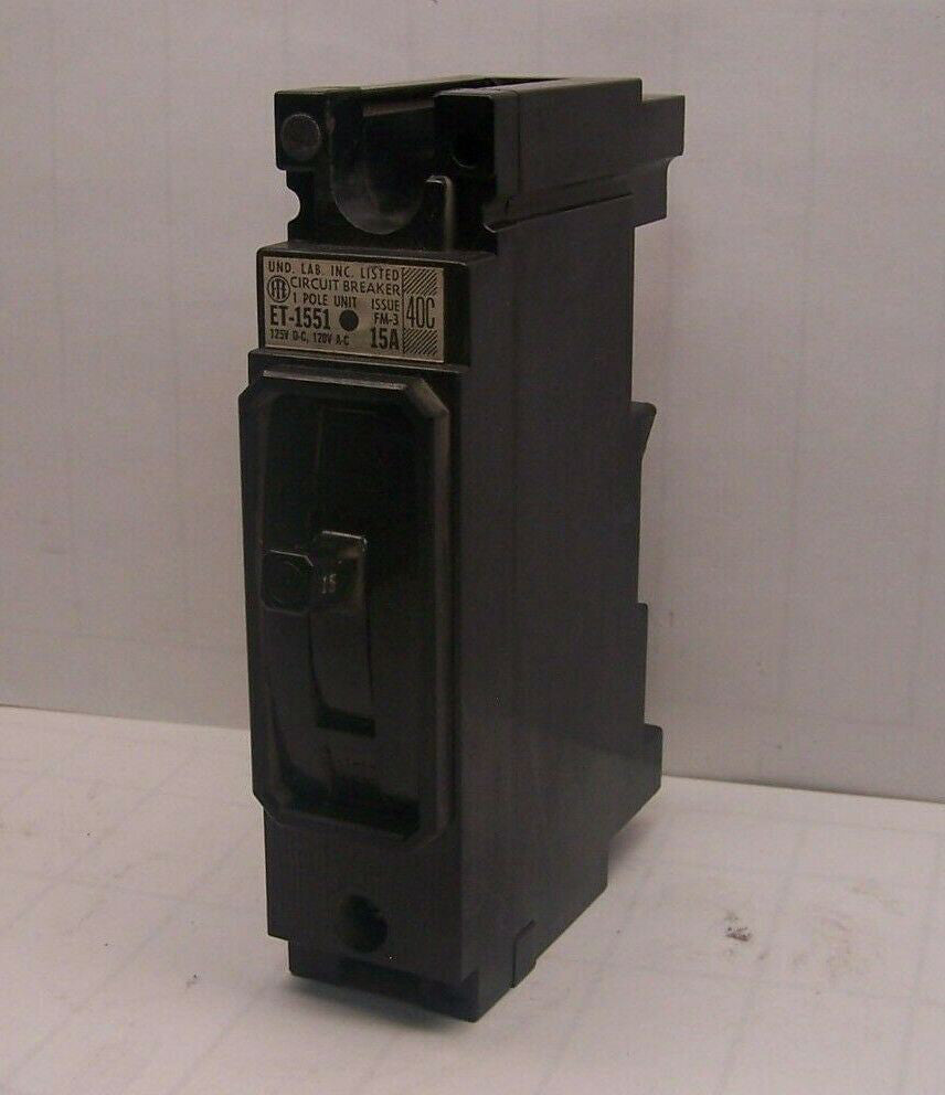 ITE ET-1551 CIRCUIT BREAKER 15 AMP 120 VAC 1 POLE