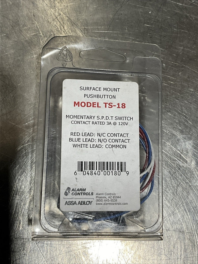 Alarm Controls TS-18 Surface Mount Pushbutton New Surplus
