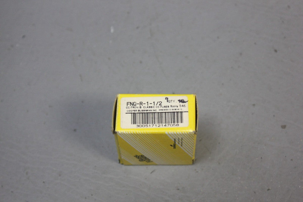 1 BOX OF 9 NEW BUSSMANN BUSS FNQ-R-1-1/2 FUSES