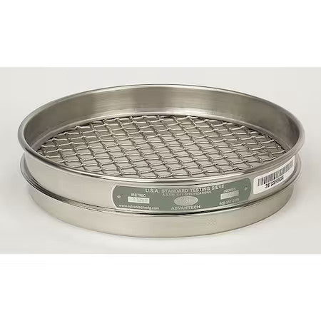 Advantech Manufacturing 1/4"Ss8h Sieve, 1/4", S/S, 8 In, Half Ht