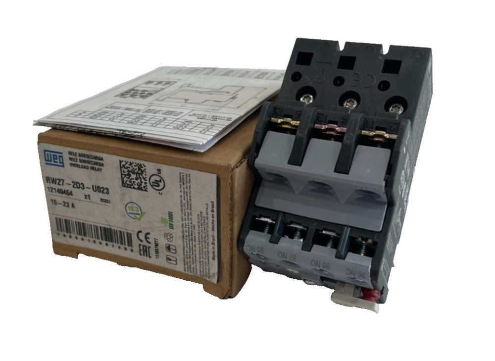 NEW WEG RW27-2D3-U023 THERMAL OVERLOAD RELAY RW272D3U023
