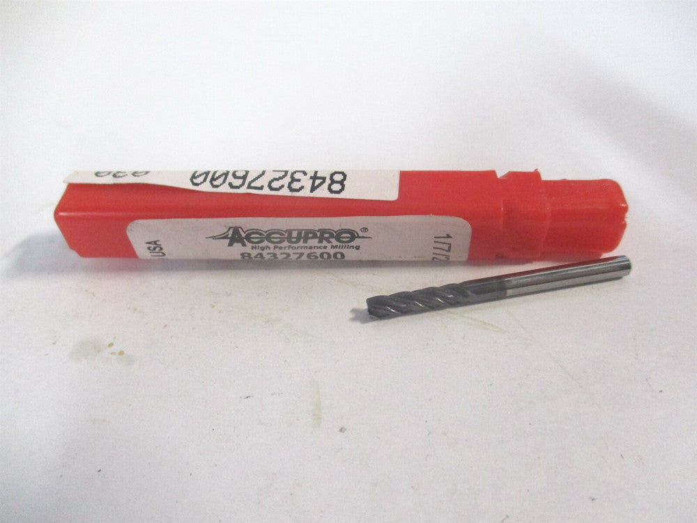 (4461250C11) 1/8" x 1/2" x 1/8" x 1-1/2" Carbide 4 Flute Corner Chamfer End Mill