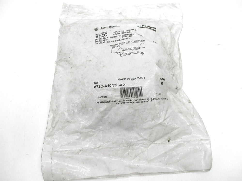 ALLEN BRADLEY 872C-A10N30-A2 SER. B 20-250VAC NSMP