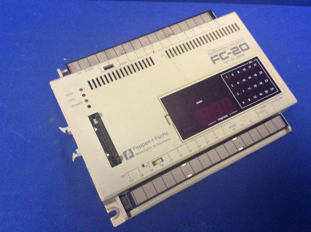 PEPPERL+FUCHS FC-20 PROGRAMMABLE CAM SWITCH P/N 20634
