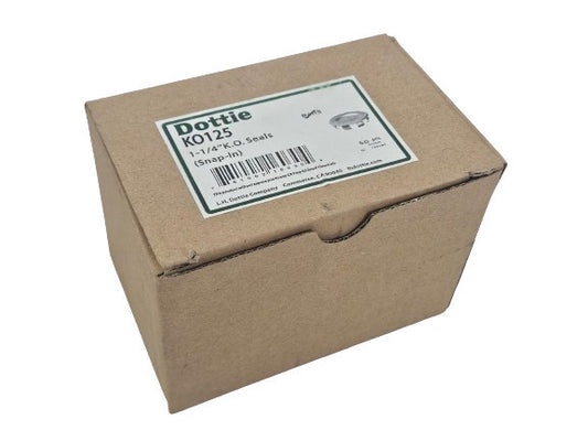 (50) Dottie KO125 1-1/4" KN Knock Out Seals