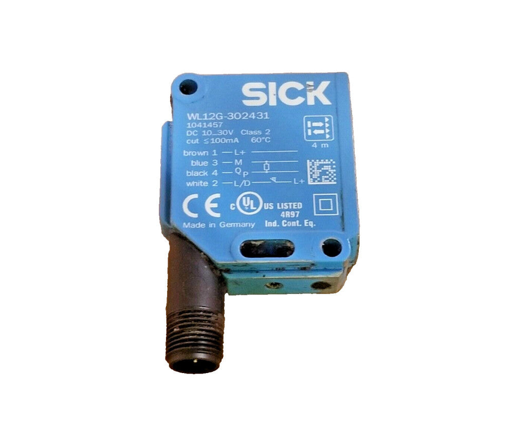SICK PHOTOELECTRIC SENSOR 0-4m SENSING 10-30 VDC  WL12G-302431