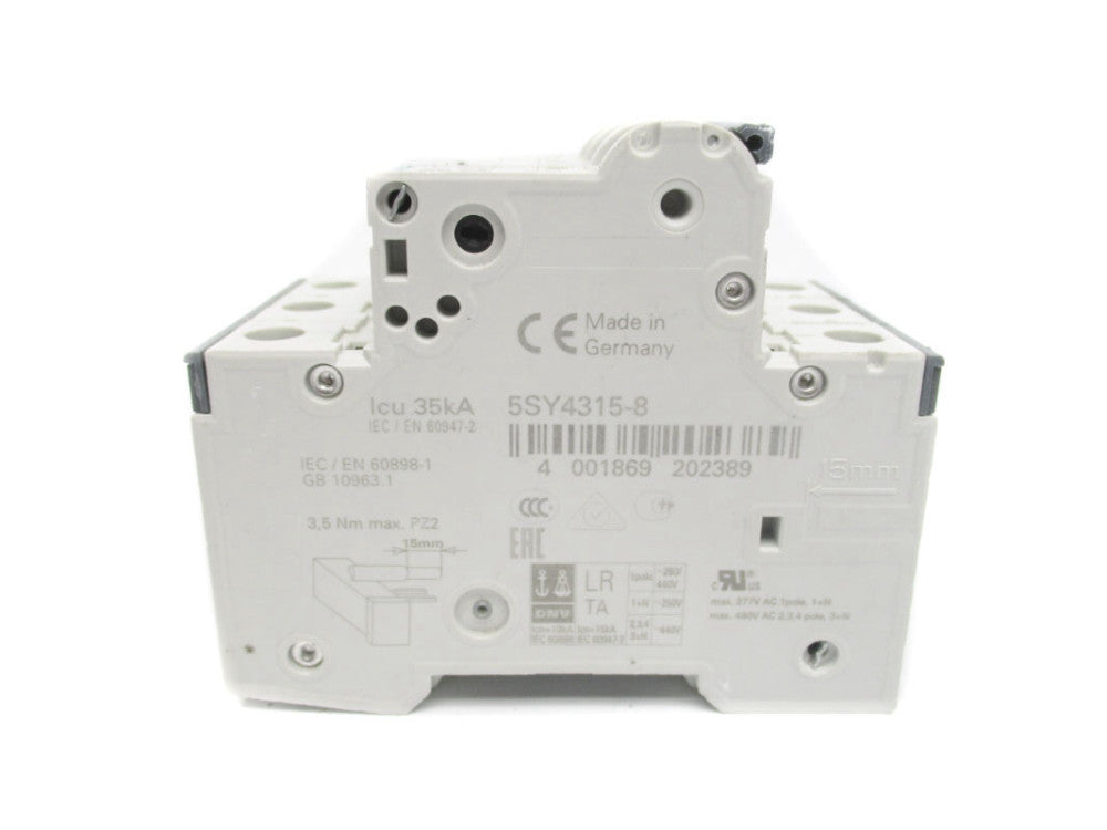 SIEMENS 5SY4315-8 400V 1.6A NSNP