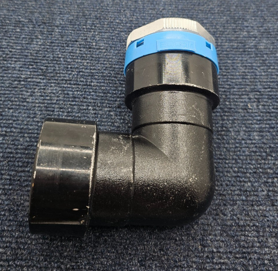 EQOair PN 16: 50mm Aluminium 90 Degree Male Elbow