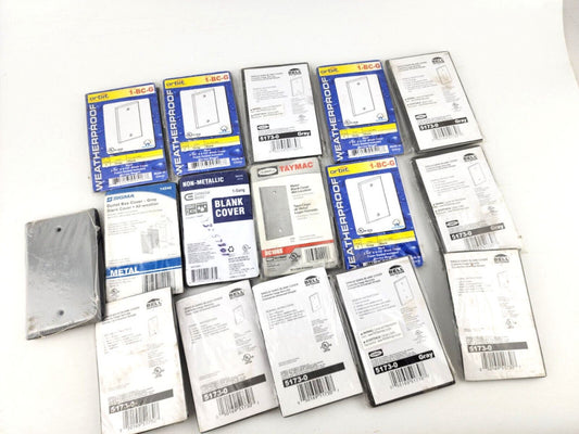16pcs Lot Orbit Bell Sigma Single Gang Electrical Blank Cover Gray