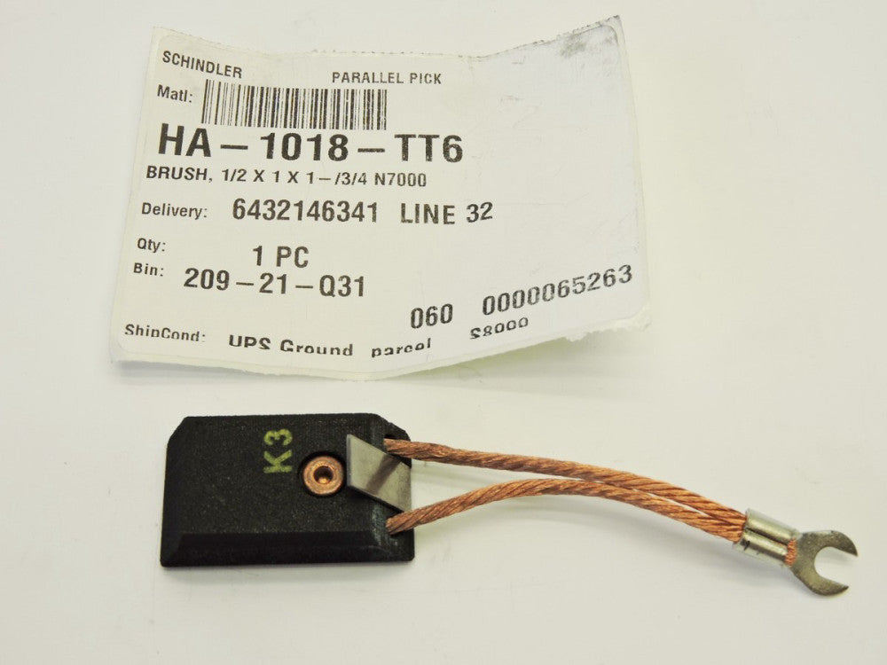 Schindler HA-1018-TT6 Brush 1/2"x 1"x1 3/4" N7000
