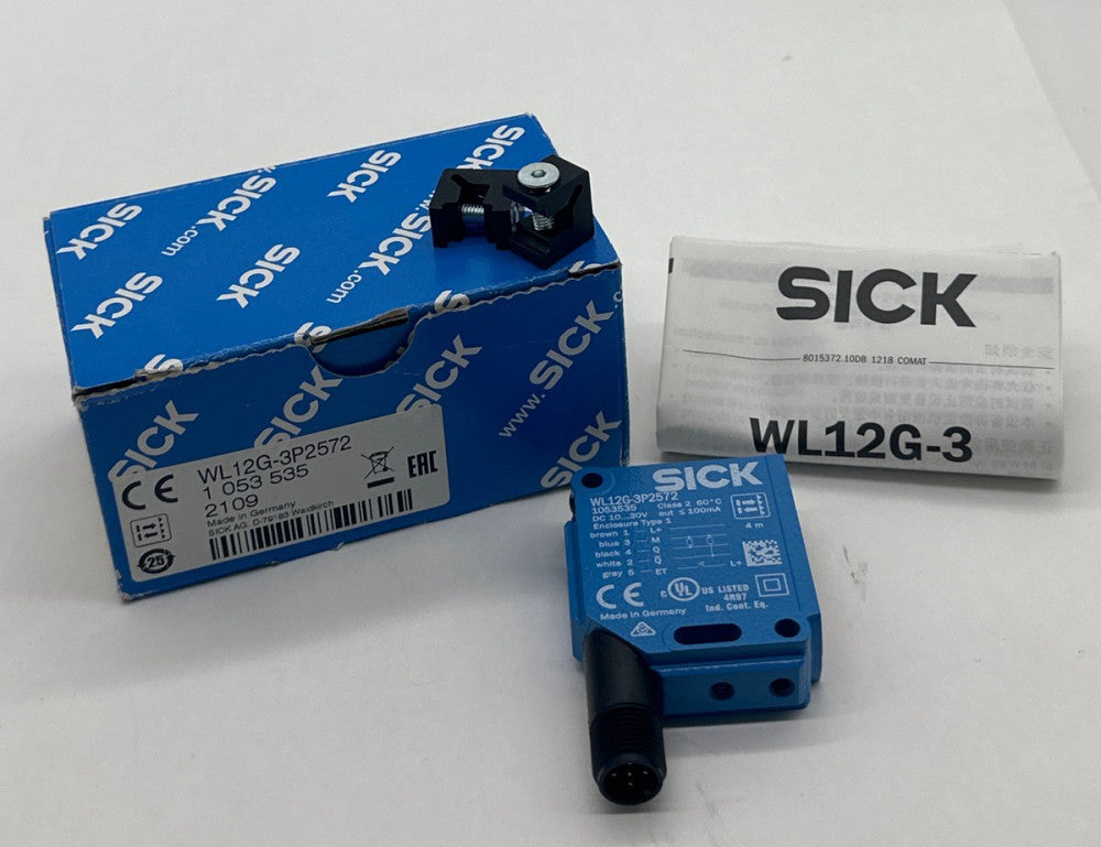 Sick WL12G-3P2572 Photoelectric Retro-Reflective Sensor 