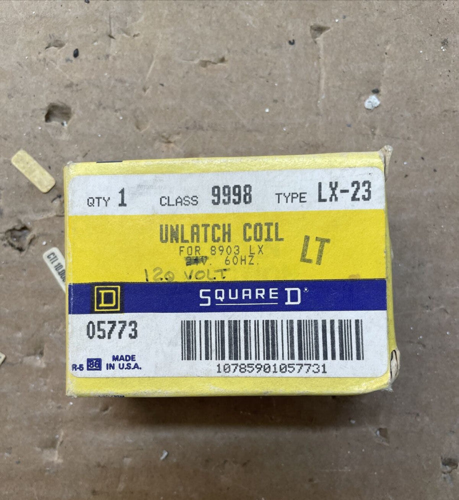 1- Square D 9998LX44 COIL 120V Volt 60 Hz Contactor LX44INT- NOT ORIGINAL BOX