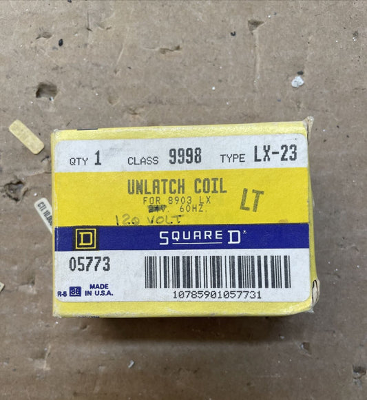 1- Square D 9998LX44 COIL 120V Volt 60 Hz Contactor LX44INT- NOT ORIGINAL BOX