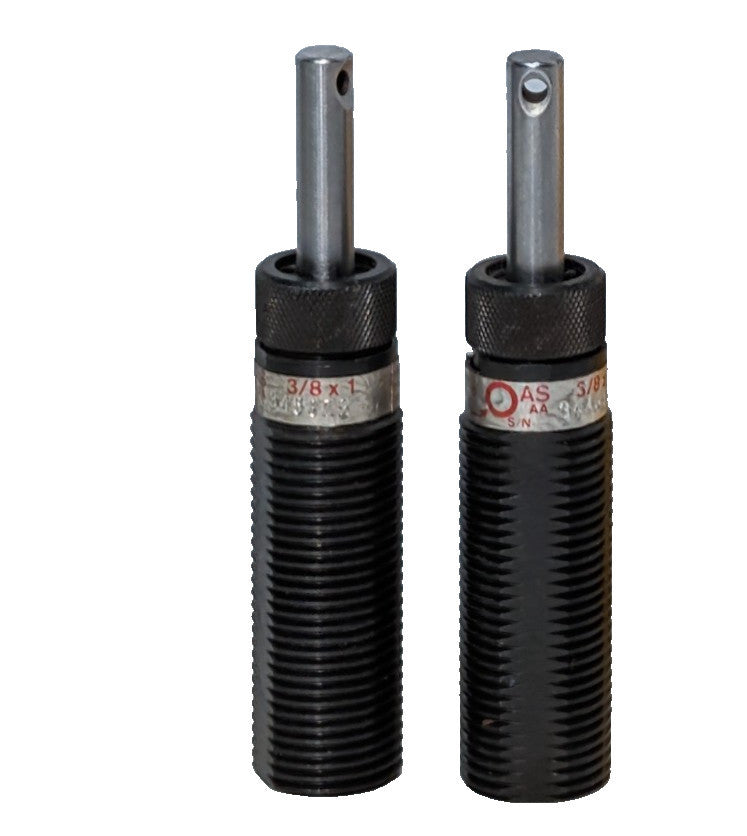 Lot of 2: ACE Controls AS-3/8x1 Miniature High-Energy Industrial Shock Absorbers