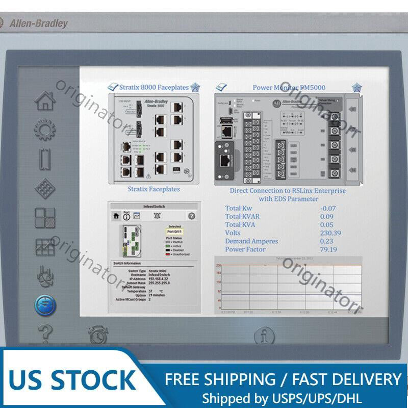 AB 2711P-T12C4A8 New Film HMI PanelView Plus 6 1250Touch Color 12.1" US Free Tax