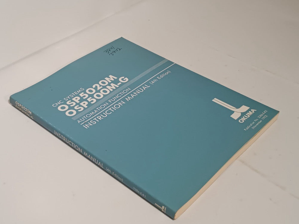 Okuma OSP5020M OSP500M-G Automation Function Instruction Manual 4th Edition
