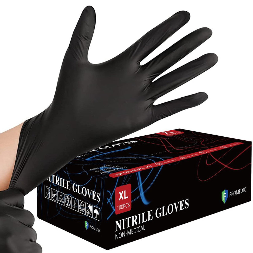 Nitrile Gloves, 4mil-100 Count, Gloves Disposable Latex Free, Disposable Glov...