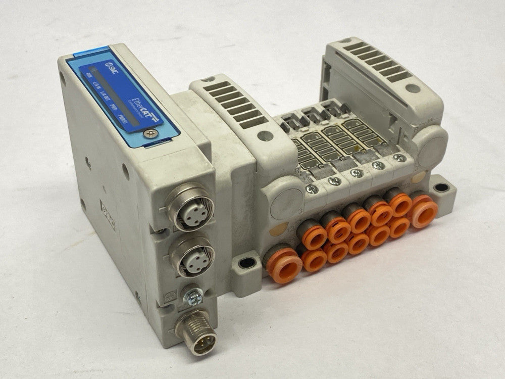 SMC VV5QC11-05N7SDAN-S Pneumatic Manifold 5-Station EX260-SEC1