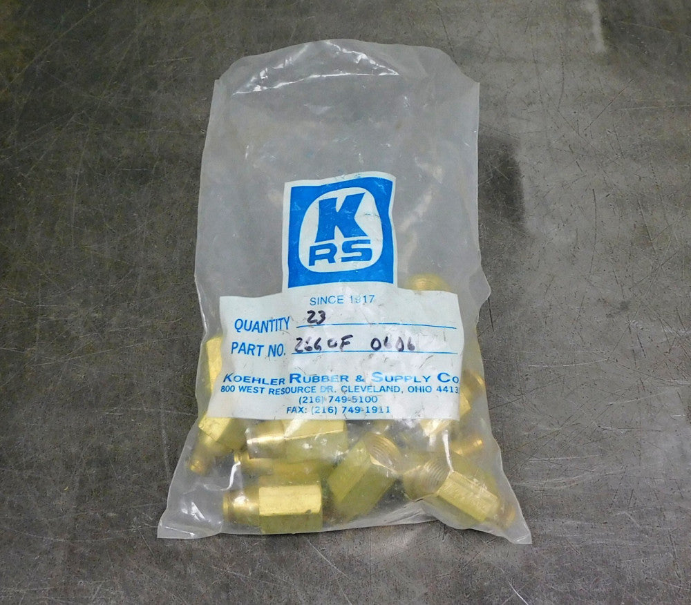 Koehler Rubber Brass Push To Connect Fitting DIA 3/8" in./  1/4 in.  NPT Threads