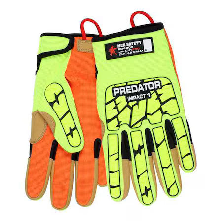 Predator Pd4900xl Mechanics Gloves, Cut Level A9 ,Polyurethane ,None ,Xl 1 Pr