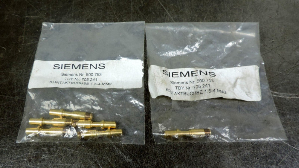 Siemens Power Plug Pin  500 753 Kontaktbuchse 1.5-4 MM2 Lot of 6