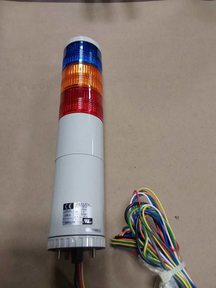 NEW Patlite LME-312W-BYR SIGNAL TOWER 120v-ac