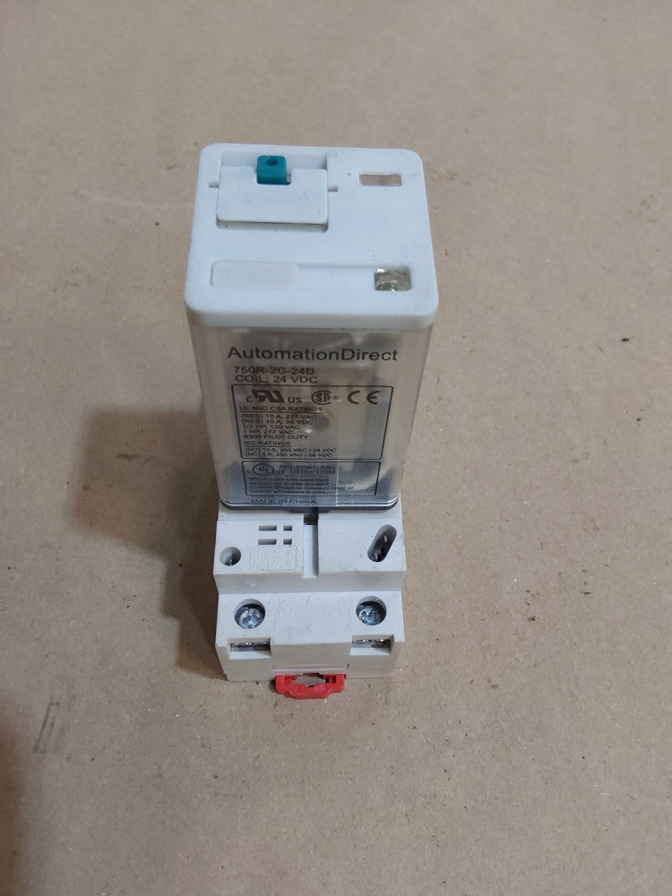 AUTOMATION-DIRECT 750-2C-SKT RELAY PANEL W/ 750R-2C-24D