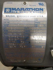 MARATHON ELECTRIC 9VH182TTDR4026FH-E MOTOR #3050CG