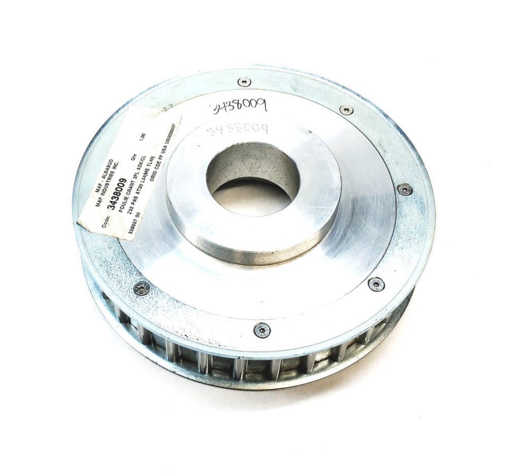 Maf Industries 8-3/8 Inch OD 2 To 3-1/16 Inch ID Timing Pulley 3438009 NOS