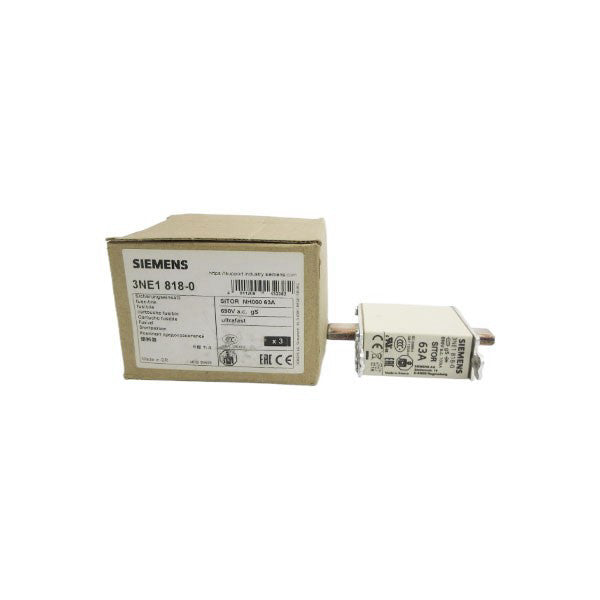 SIEMENS 3NE1818-0 690VAC 63A (PKG OF 3) NSMP