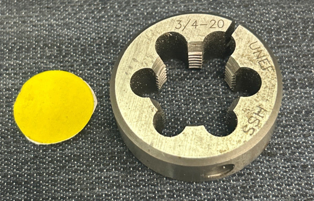 UNBRANDED HSS ADJUSTABLE ROUND SPLIT DIE 3/4" - 20 UNEF