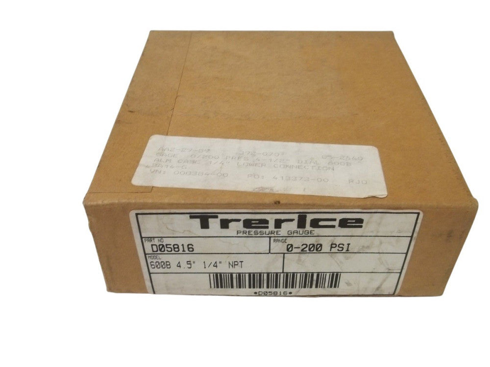 TRERICE D05816 0/200 PSI GAUGE NSMP